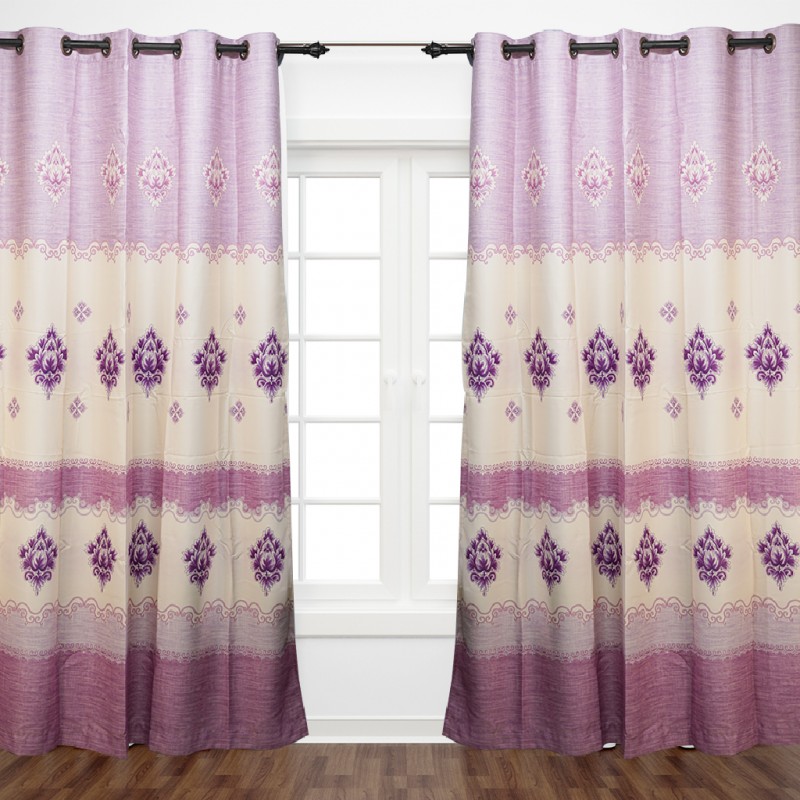 Lavender Curtain 200x255cm Linen 276 HUO29 (Unit)
