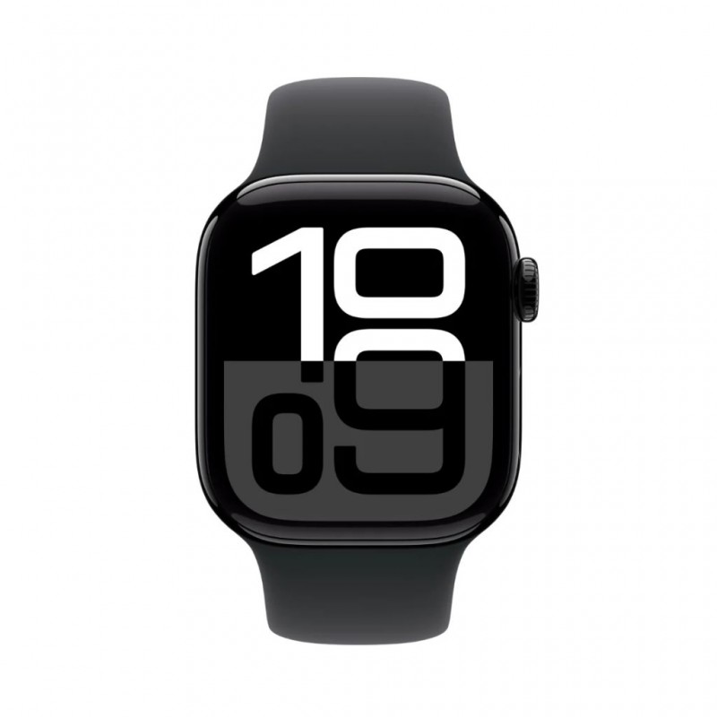Apple Watch Series 10 GPS 42mm Jet Black Aluminium Case with Black Sport Band S/M