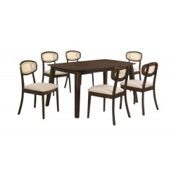 Laos Table & 6 Chairs Light Wenge