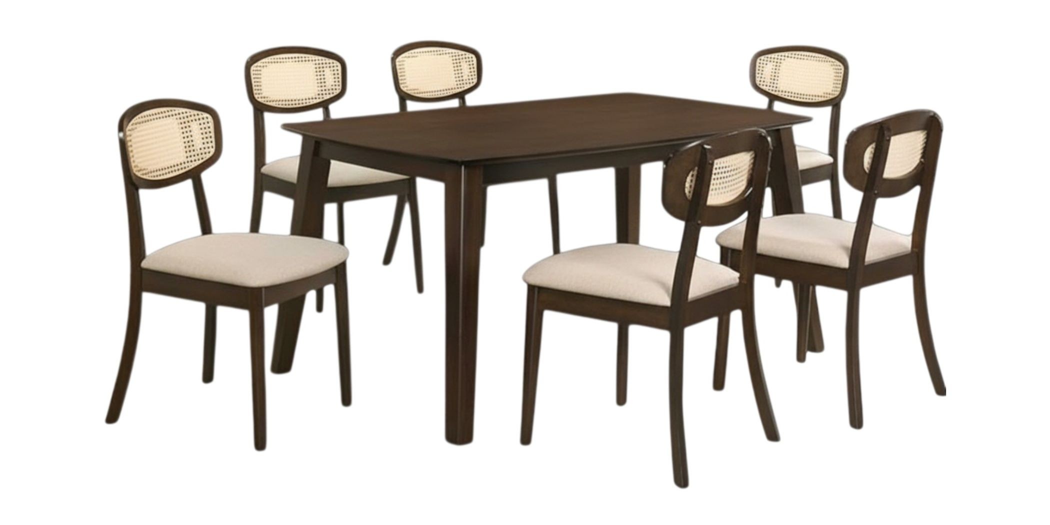 Laos Table & 6 Chairs Light Wenge