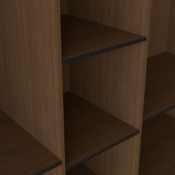 Pera Wardrobe 5 Doors Amber Itauba/B.P Reali