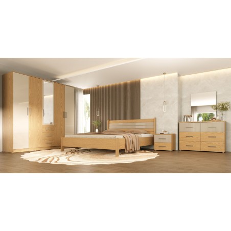 Wynwood Bedroom Set 180x200 cm Carvalho Mel