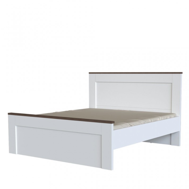 Pera Bed 180x200cm White/L. Oak