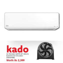 Defy DA240IN-R32 / DA241IN-R32 Air Conditioner & Free Air Monster A2070 20" (50cm) Air Circulator Silent Extreme