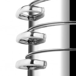Vinod BSSH330 Stainless Steel 3Tier 30cm Steamer With Glass Lid