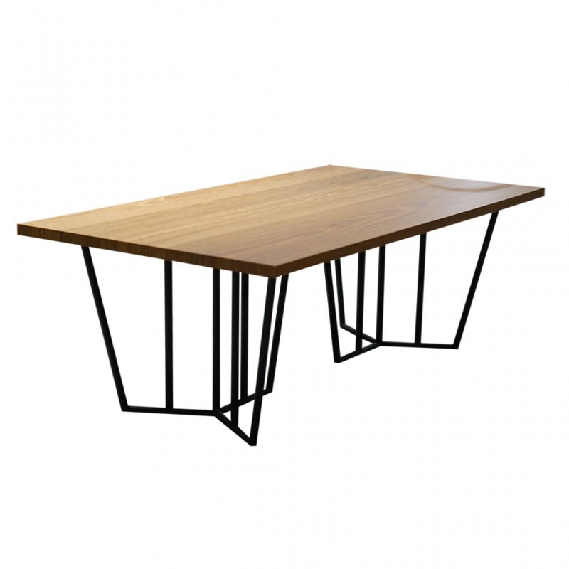 Clyde Coffee Table in MDF Oak Top