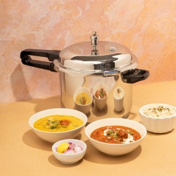 Vinod TCSB10 10L Regular S/S Outer Lid Induction Pressure Cooker
