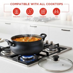 Vinod IZCH38 Zest Ceramica 3.8L Handi With Lid Induction Friendly