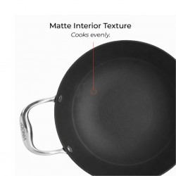 Vinod FCIK26  26cm - 2.5L Ferona Cast Iron Kadai