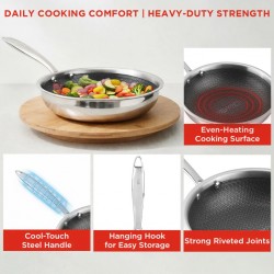 Vinod PXF24 Platinum Triply SAS Pro 24cm Frypan