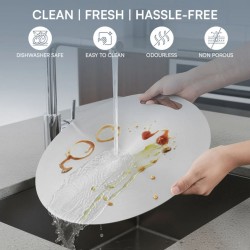 Kraft KCB305 30.5 cm Stainless Steel Circular Chopping Board