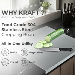 Kraft KCB39 39cm Stainless Steel Chopping Board