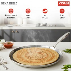 Vinod EXPTDT31 Platinum Triply SAS Pro 31cm Dosa Tawa