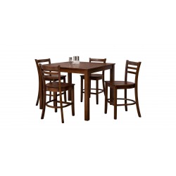 Lydon Table & 4 Chairs Walnut