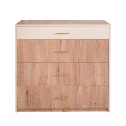 Finnley Chest of Drawers Aurous & Ivory In Particle Board
