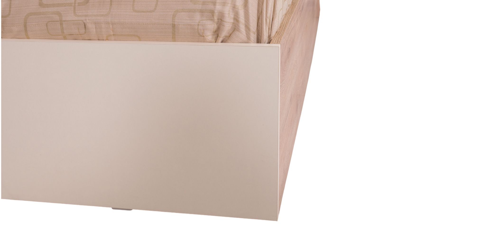 Finnley Bed 180x200 cm Aurous & Ivory In Particle Board