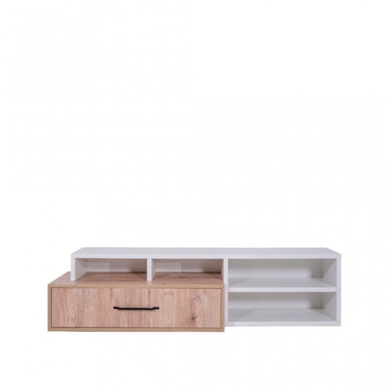 Valencia TV Cabinet Aurous & White