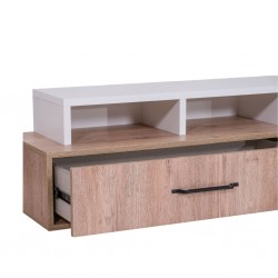 Valencia TV Cabinet Aurous & White