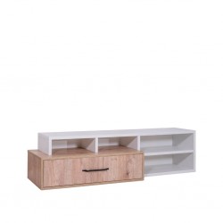 Valencia TV Cabinet Aurous & White
