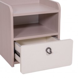 Nexus Night Table Ash Beige & Ivory