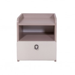 Nexus Night Table Ash Beige & Ivory