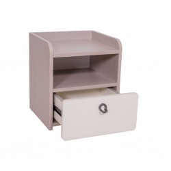 Nexus Night Table Ash Beige & Ivory