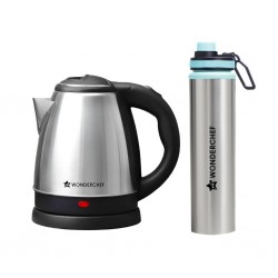Wonderchef WON719 Crescent 1.8L Kettle + 750ml SS Bottle - 63154737