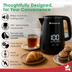 Wonderchef WON786 1.8L Onyx Digital Kettle 63155189