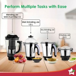 Wonderchef WON753 Galaxy 1000W 4Jars M/Grinder 63154818 "O"