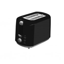 Mayer MMPT206 2-Slice Pop UP Black Toaster With Anti-Dust Cover