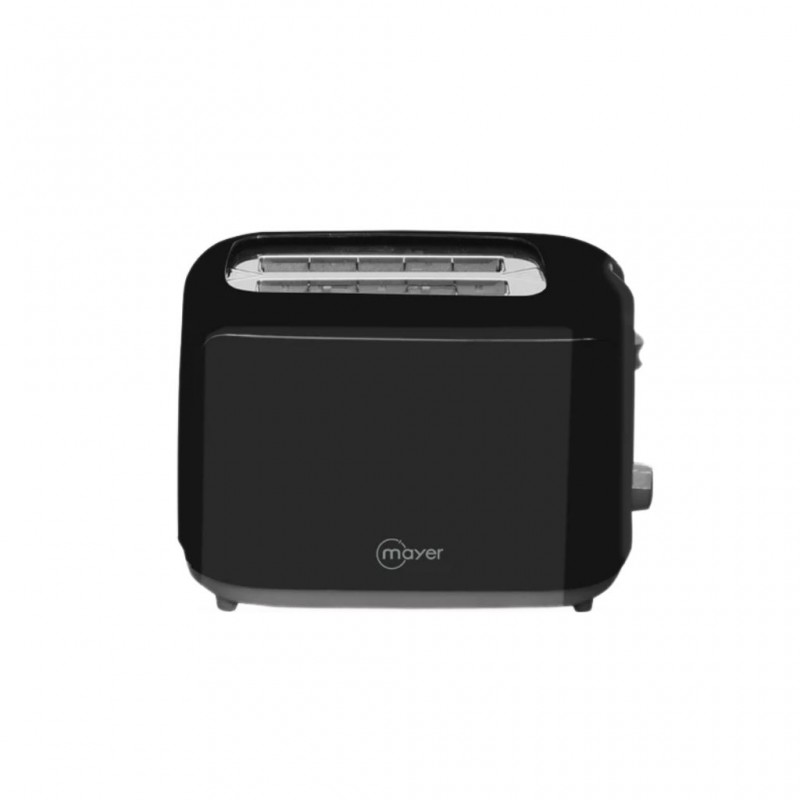 Mayer MMPT206 2-Slice Pop UP Black Toaster With Anti-Dust Cover