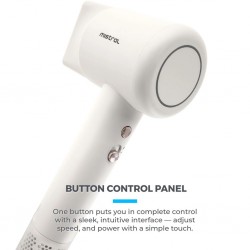 Mistral MHD1505BL-WH BLDC White Radiance Lite BLDC High Velocity Hair Dryer