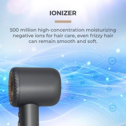 Mistral MHD1805BL-GY BLDC Grey Radiance Pro BLDC High Velocity Hair Dryer