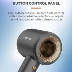 Mistral MHD1805BL-GY BLDC Grey Radiance Pro BLDC High Velocity Hair Dryer