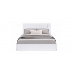 Grace Bed 150x190 cm MDF White Ash