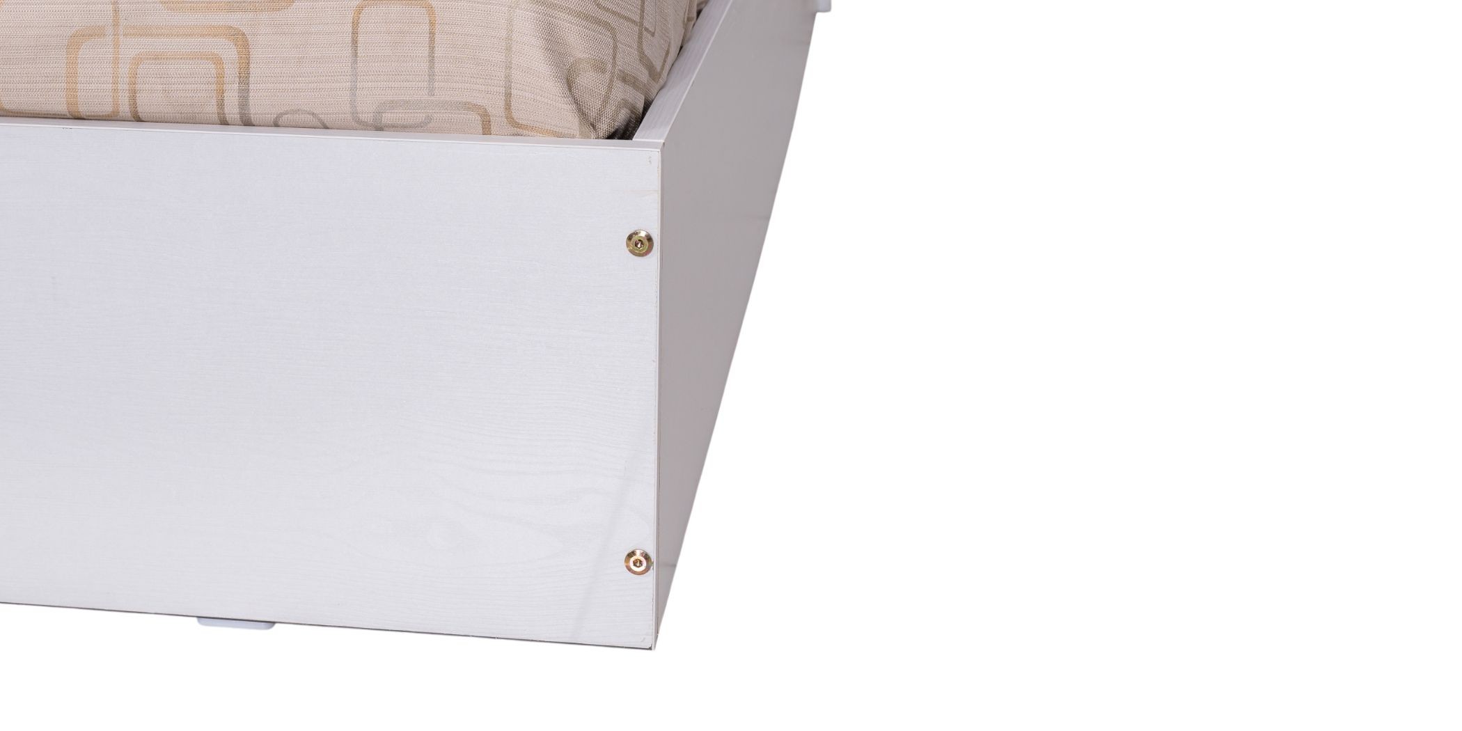 Grace Bed 150x190 cm MDF White Ash