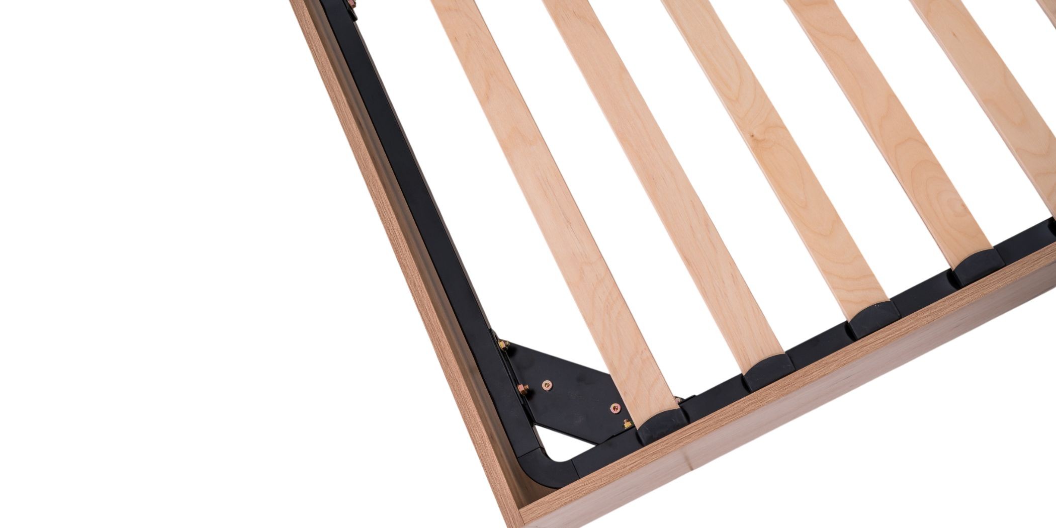 Neo Bed 150x190 cm MDF Red Oak and White
