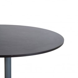 Apia Round Table Dark Grey With Gray Leg In Plywood 120 cm