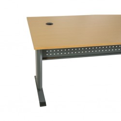 Lome Office Desk Golden Oak & Black Leg 150x75 cm In MDF