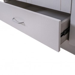 Grace Wardrobe 6 Doors MDF Ash Grey