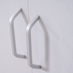 Grace Wardrobe 6 Doors MDF Ash Grey