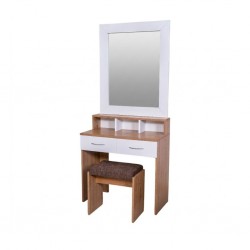 Neo Dressing Table Red Oak & White