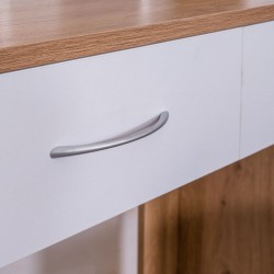 Neo Dressing Table Red Oak & White