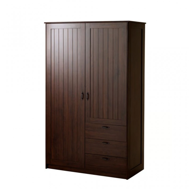 Ikea Musken Wardrobe 2 Doors And 3 Drawers Brown 70378683