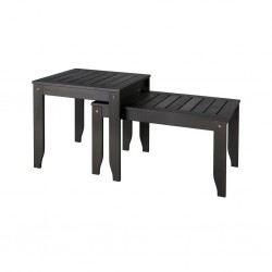 Ikea Orskar Nest Table Set Of 2 Dark Grey 80536253