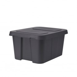 Ikea Klamtare Storage Box With Lid Dark Grey 58x45x30 cm - 90292363