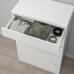 Ikea Kullen Chest Of 5 Drawers White 90355732