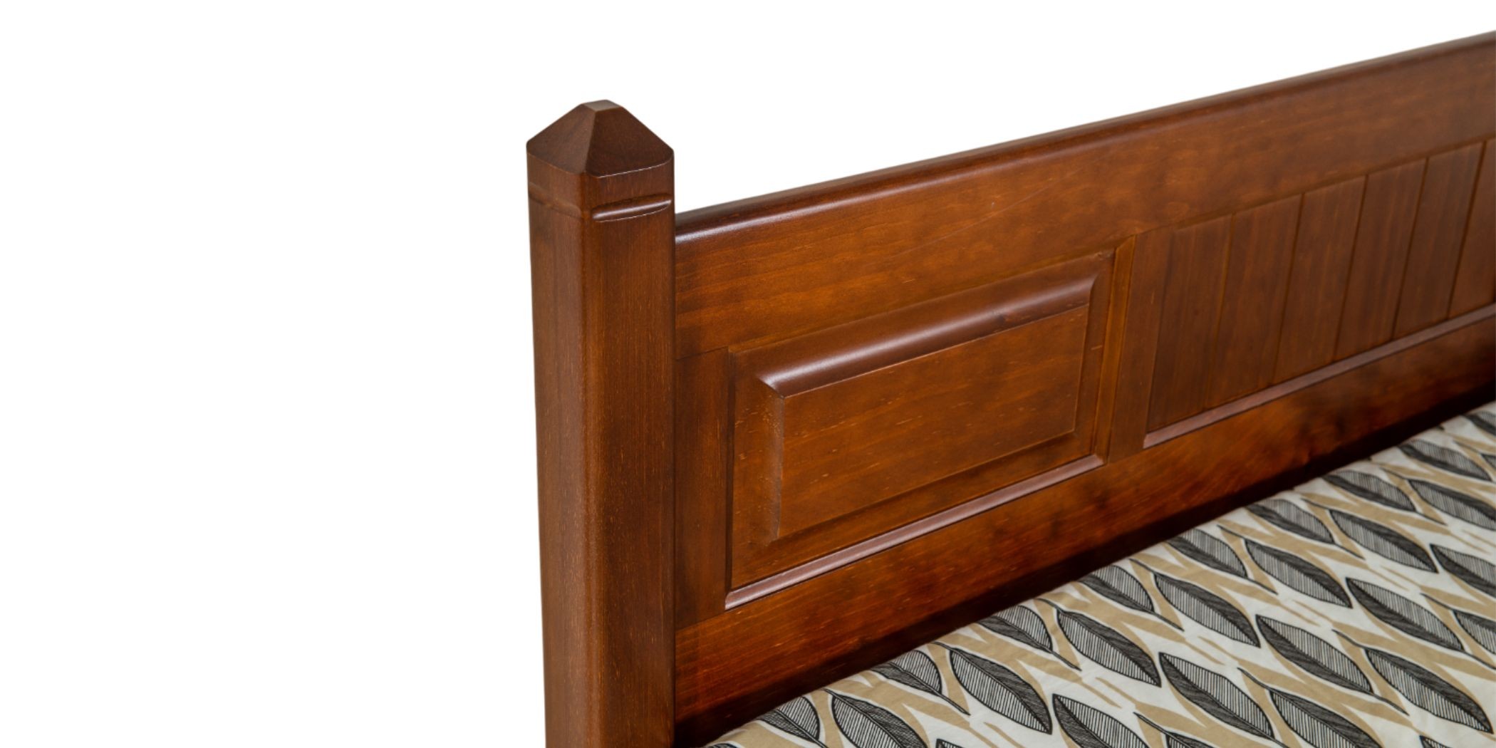 Canberra Bed 150x190 cm Pine Brown Finish