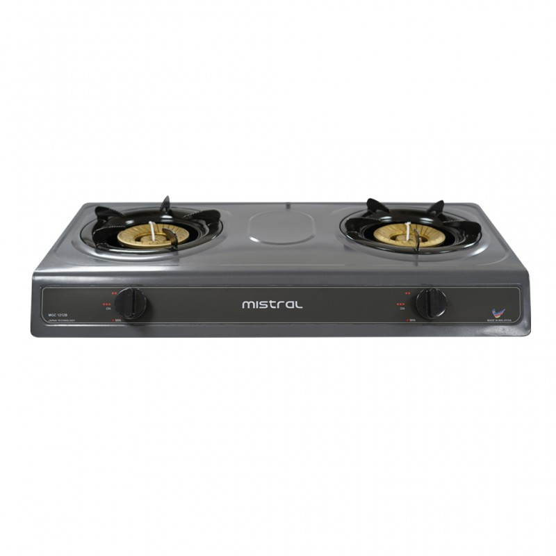 Mistral MGC1212B Matt Black Double Gas Cooker Mistral MGC1212B Matt Black Double Gas Cooker