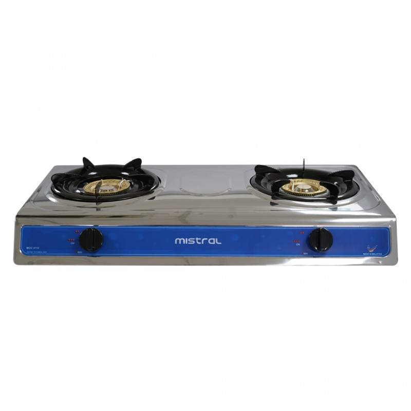 Mistral MGC8110 2 Burners S/Steel Gas Cooker